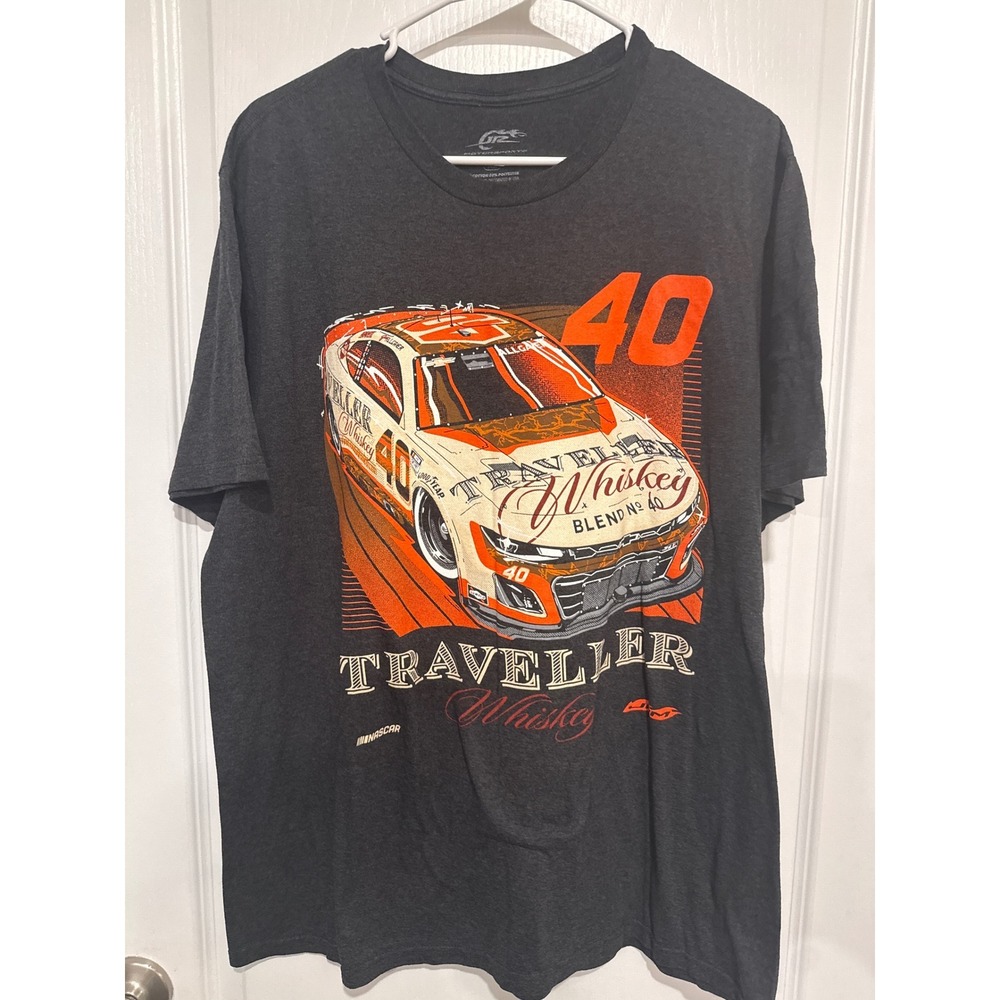 JR Motorsports Justin Allgaier Traveller Whiskey NASCAR Shirt Mens XL Charcoa 40